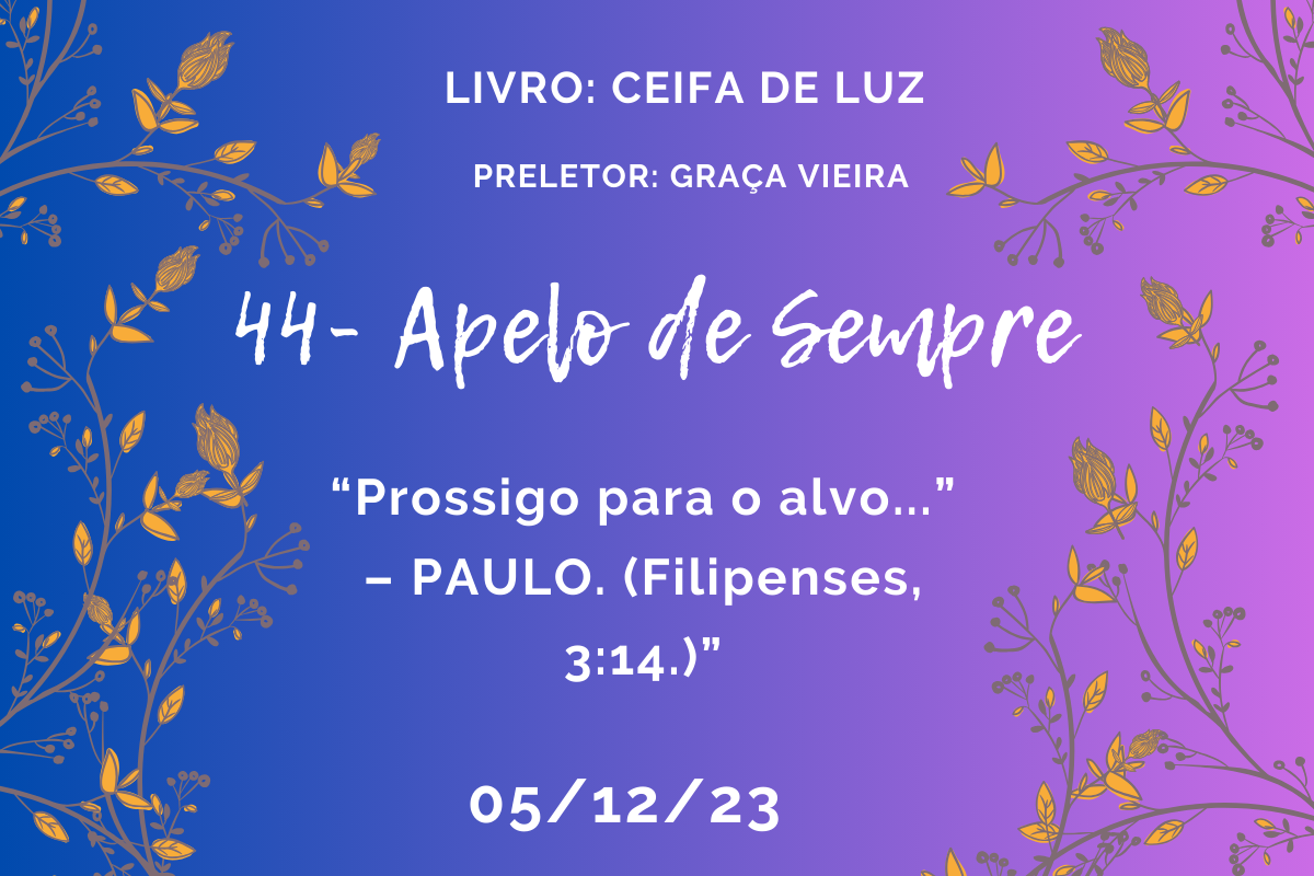 Read more about the article 45- Apelo de Sempre